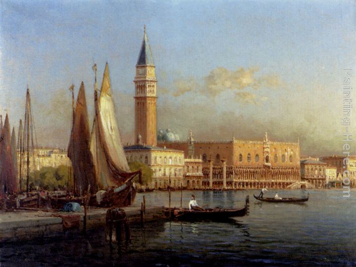 The Grand Canal, Venice painting - Antoine Bouvard The Grand Canal, Venice art painting